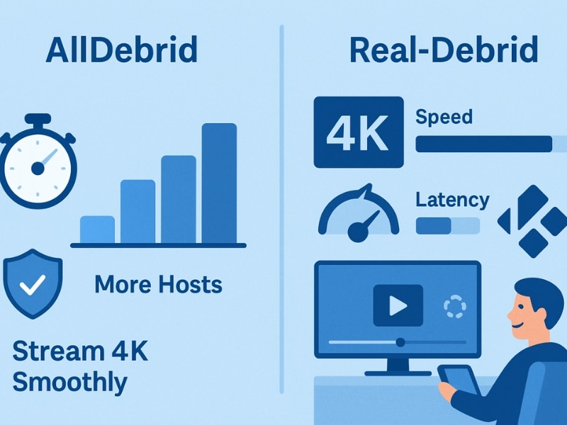 Alldebrid vs Real-Debrid Speed & Host Comparison