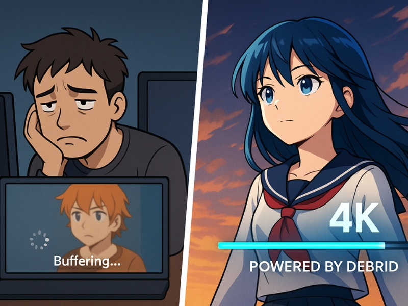 Debrid vs buffering in anime streaming