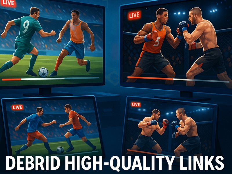 Watch sports with Debrid high-quality links