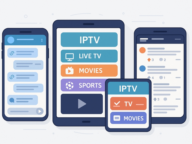 Telegram and Reddit communities sharing IPTV codes in real-time
