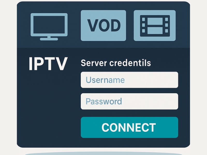 Illustration showing what Xtream Codes are for IPTV access