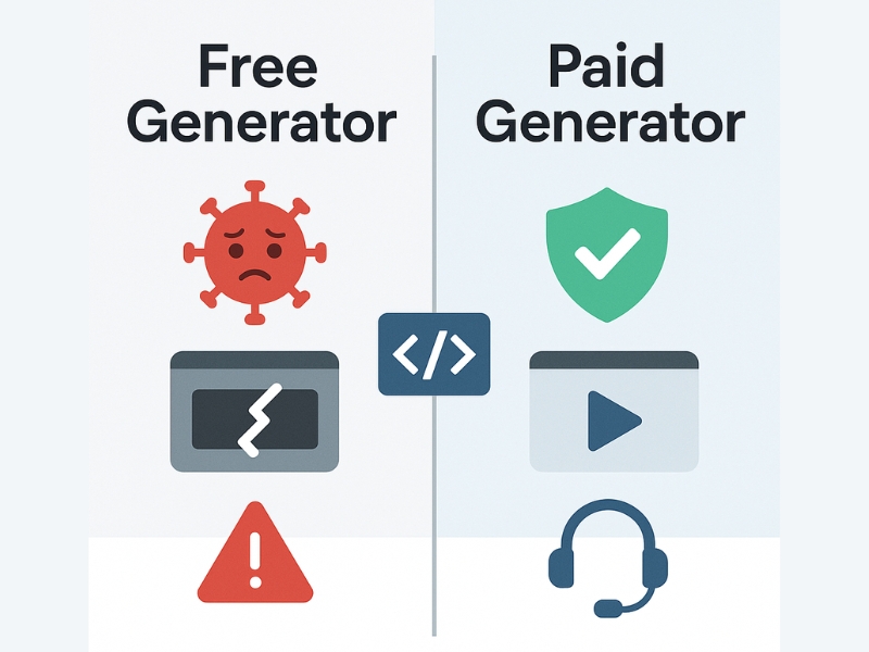 Free vs paid Xtream IPTV code generator comparison