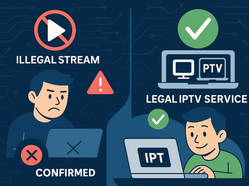 Choosing between illegal free IPTV and safe, legal streaming options