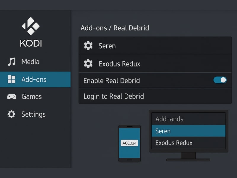 Kodi Add-ons with Real Debrid