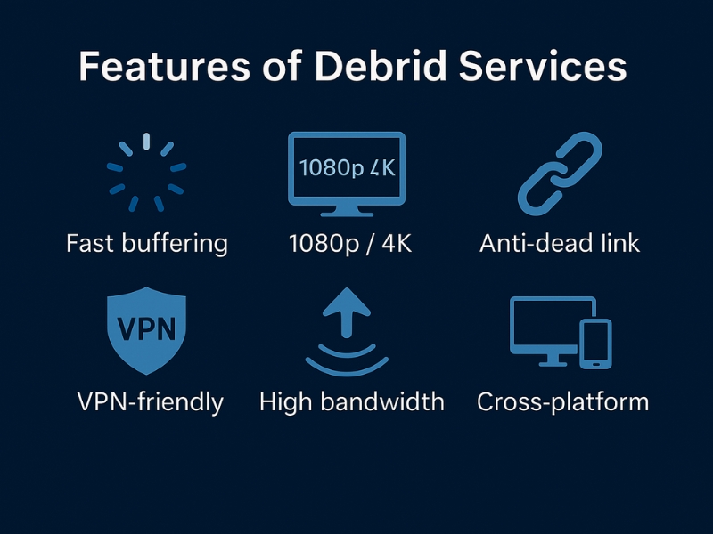 features of Debrid Services
